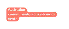 Activation communauté écosystème de vente